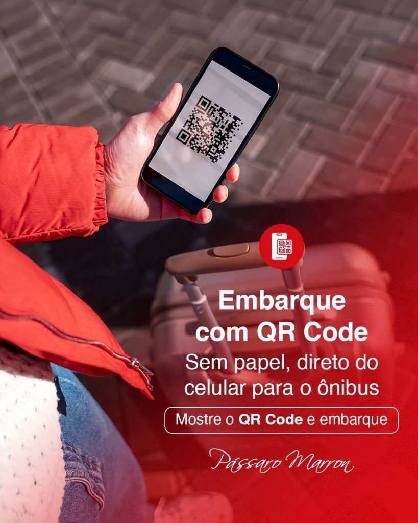 embarque qrcode passaro marron