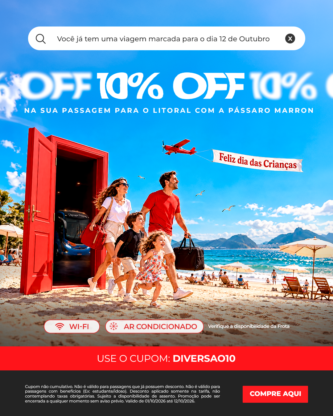 Dia das Crianças Pássaro Marron - 10% OFF com o cupom DIVERSAO10