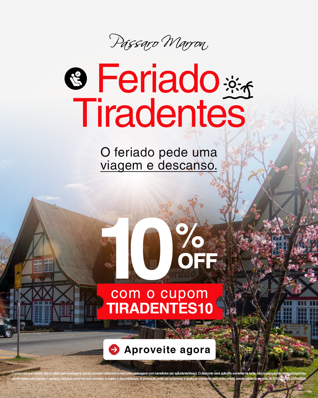 FERIADO TIRADENTES BANNER x